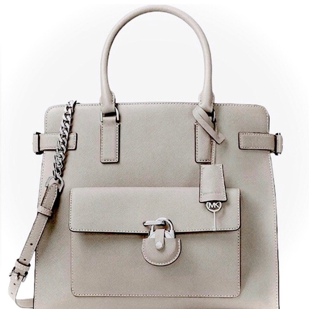 Michael Kors Gray Satchel Shoulder Bag Handbag or Purse